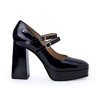 Zapato Maryjane Casual WAL-2554 Negro Piazza